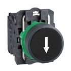 SCHNEIDER ELECTRIC - Pulsante nero Ø22 - filoghiera ad impulso - 1NO