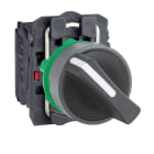 SCHNEIDER ELECTRIC - Selettore a leva Harmony XB5, 2 posizioni fisse 1 NO a vite ghiera grigia