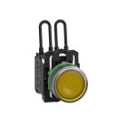SCHNEIDER ELECTRIC - Pulsante di test lampada spia giallo 24Vac/dc- Ø22