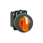 SCHNEIDER ELECTRIC - Selettore luminoso arancione 3 posizionifilopannello Ø30 24Vac/dc NO+NC- LED universale
