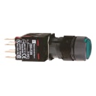 SCHNEIDER ELECTRIC - Pulsante luminoso verde Ø16 - filoghiera ad impulso - 24V - 1NO+1NC