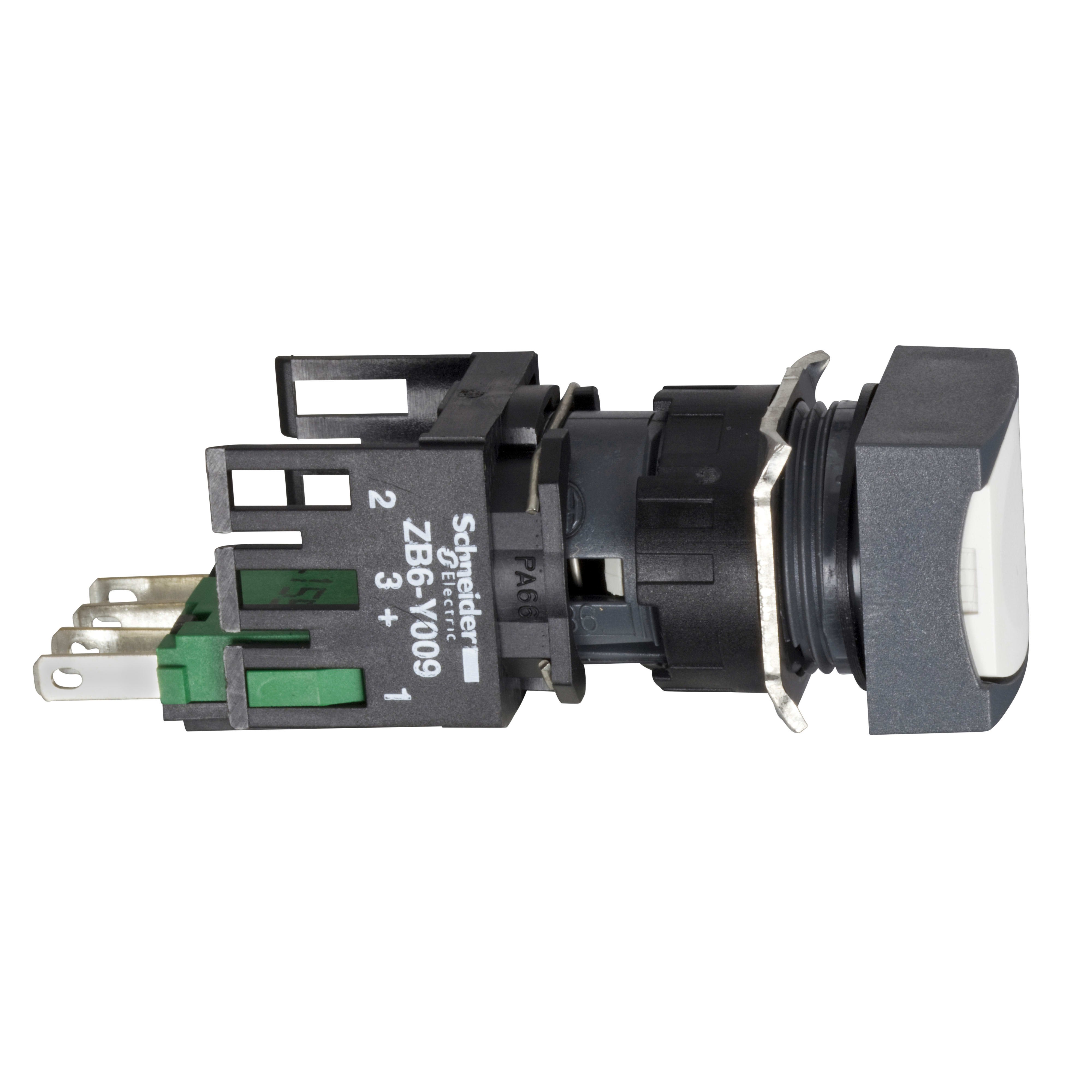 SCHNEIDER ELECTRIC - Pulsante bianco Ø16 filoghiera ad impulso - 1NO