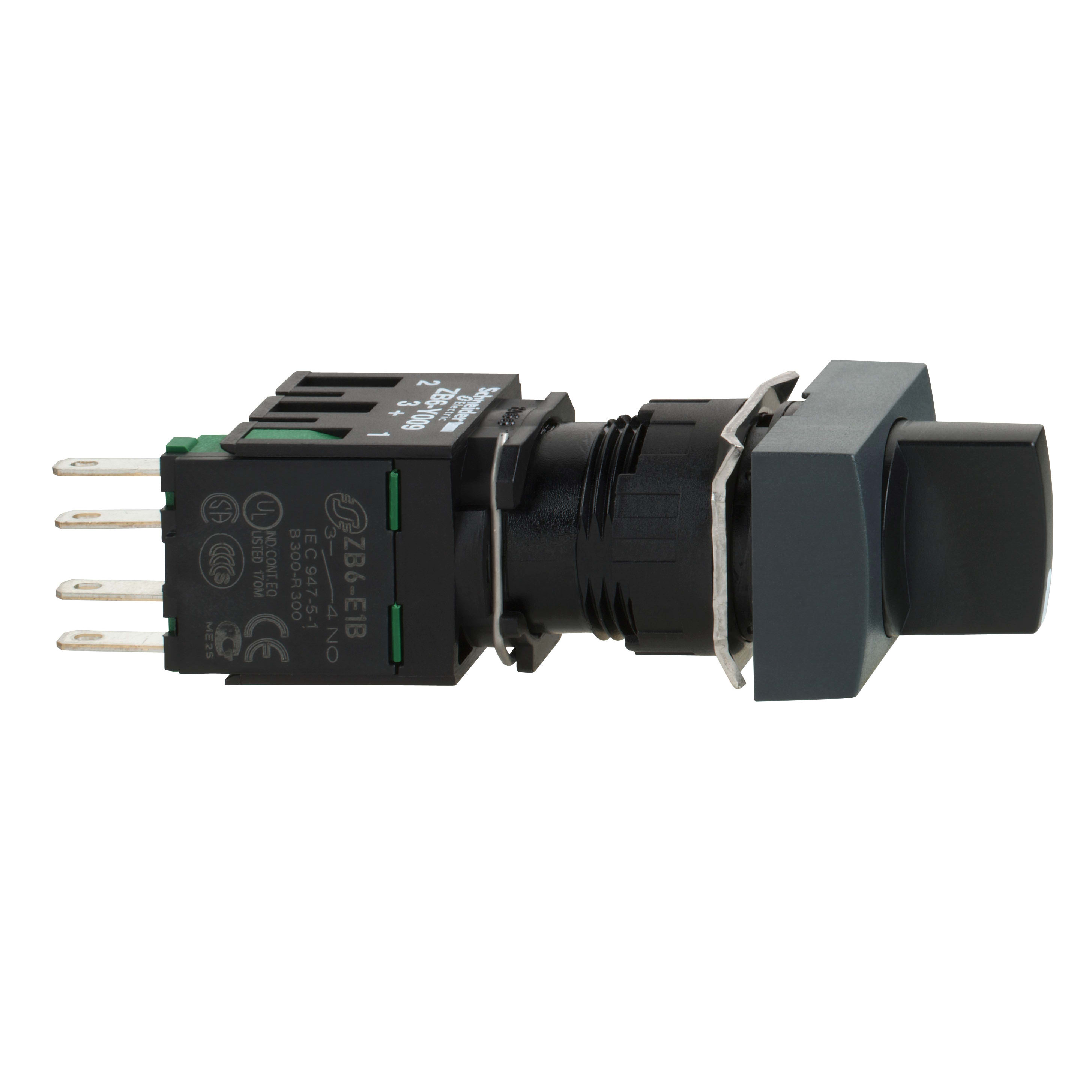 SCHNEIDER ELECTRIC - Selettore nero Ø16 - leva - 2 posizioni - 1NO