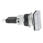 SCHNEIDER ELECTRIC - Lampada spia rettangolare Ø16 - IP65 - bianca - LED integrato - 24V