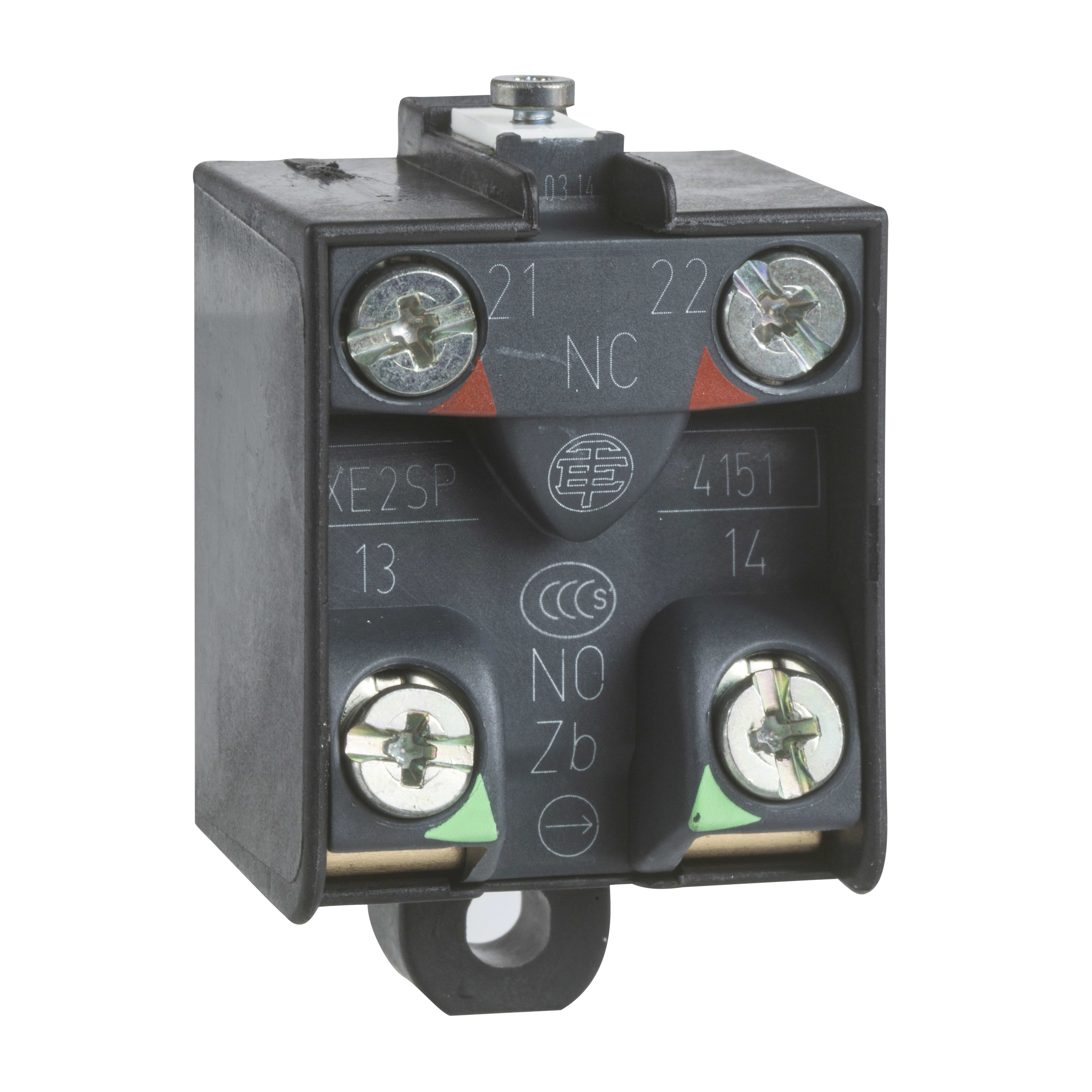 SCHNEIDER ELECTRIC - Contatti ad aggancio per comandi a pedale a 2 gradini - 1 NC+1 NO