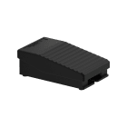 SCHNEIDER ELECTRIC - Interruttore a pedale singolo XPE-A - s/copertura plastica NERO - 1NC+1NO