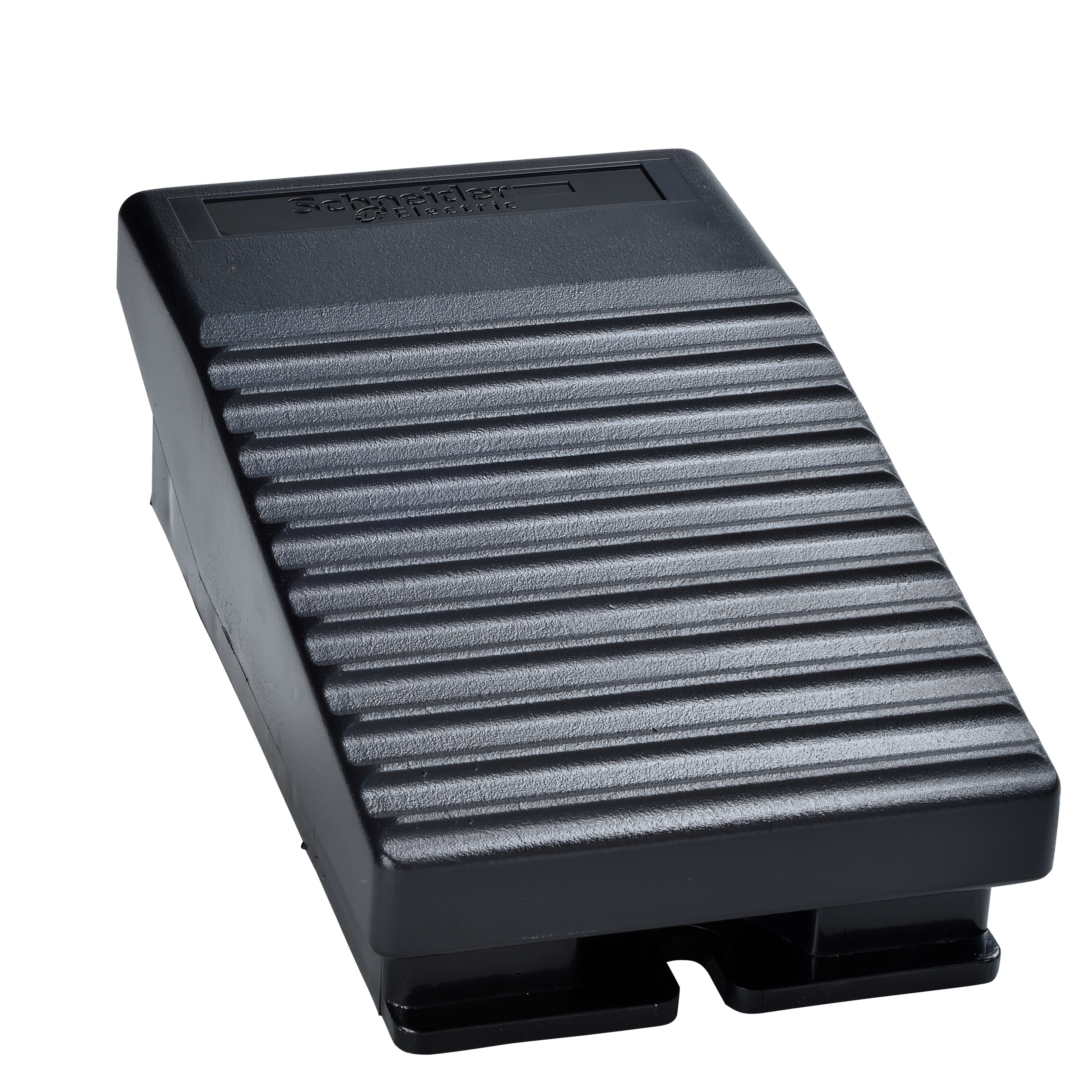SCHNEIDER ELECTRIC - Interruttore a pedale singolo - IP43 - senza coperchio plastica nero 2nc+2 no