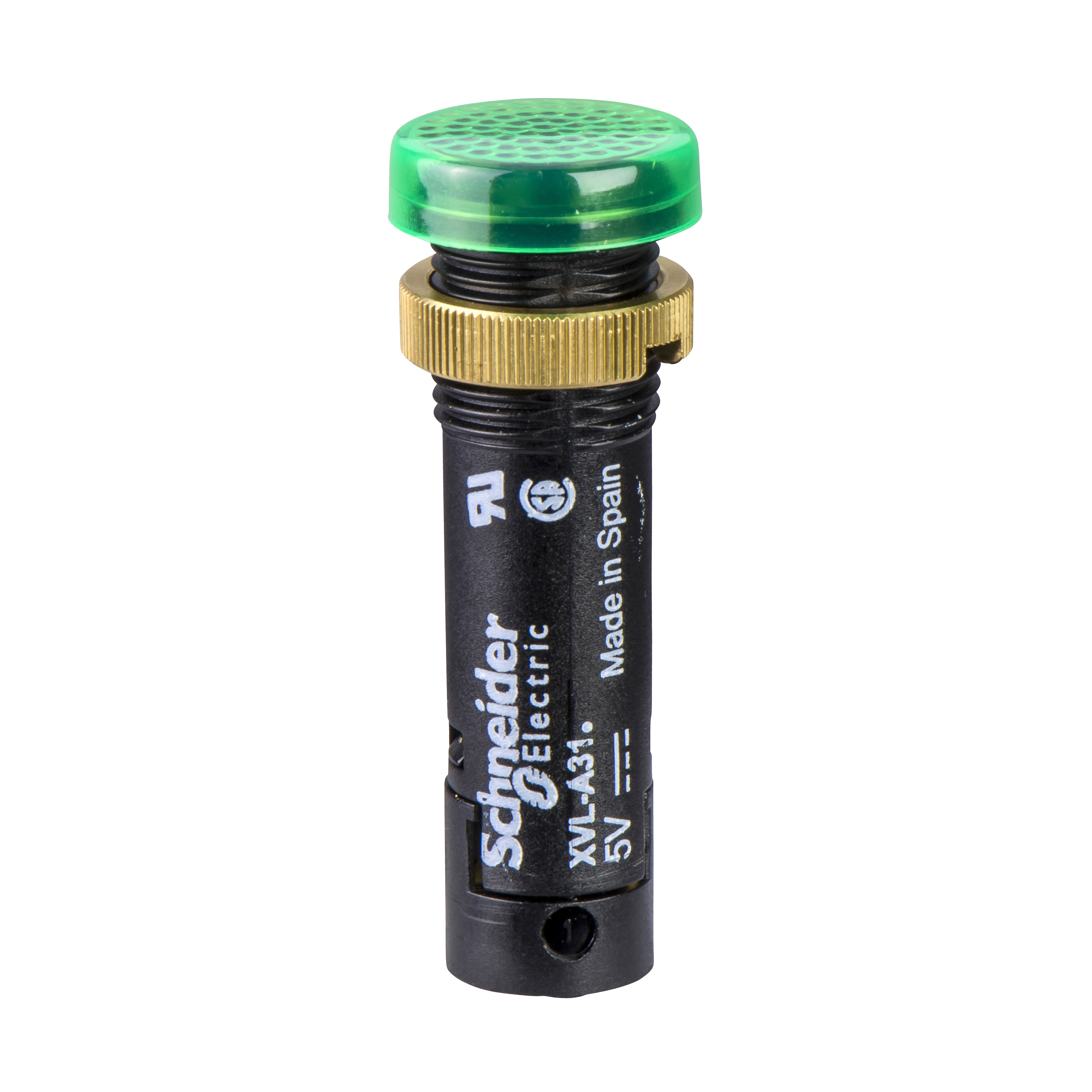 SCHNEIDER ELECTRIC - Lampada spia Ø12 - IP40 - verde - LED protetto - 48V - connettore a vite