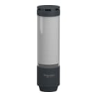 SCHNEIDER ELECTRIC - Colonna luminosa monolitica SMART, Harmony Pro XVTS, Ø70 mm, 9 segmenti luminosi, M12 Standard-IO, con buzzer in grigio scuro