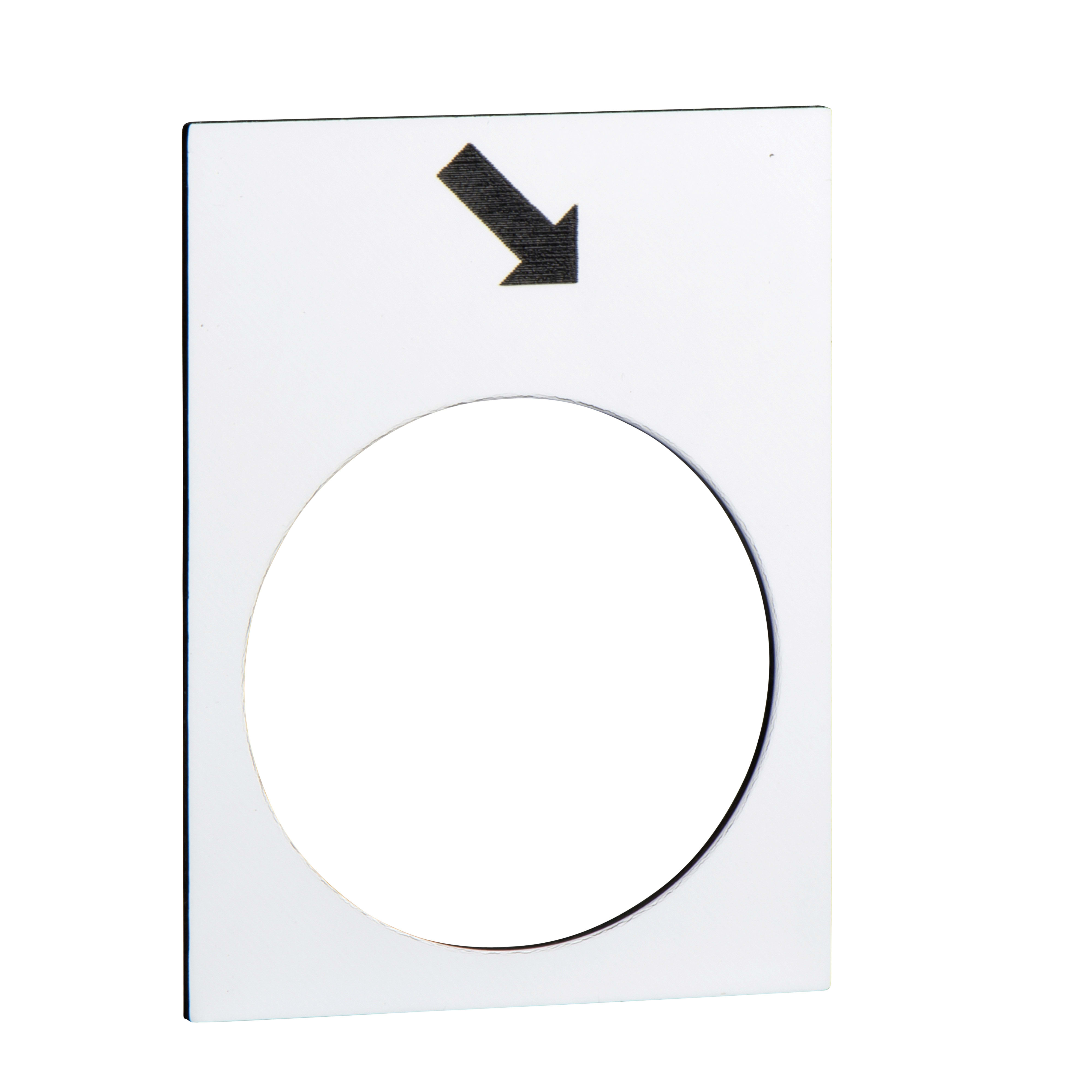 SCHNEIDER ELECTRIC - Etichetta - 30 x 40mm - bianca - avanti, lento