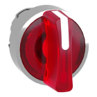 SCHNEIDER ELECTRIC - Testa selettore luminoso -Harmony XB4 - 3 posizioni Ø22 - rosso- per LED universale, metallo