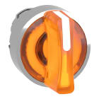 SCHNEIDER ELECTRIC - Testa selettore luminoso -Harmony XB4 - 3 posizioni Ø22 - giallo- per LED universale, metallo