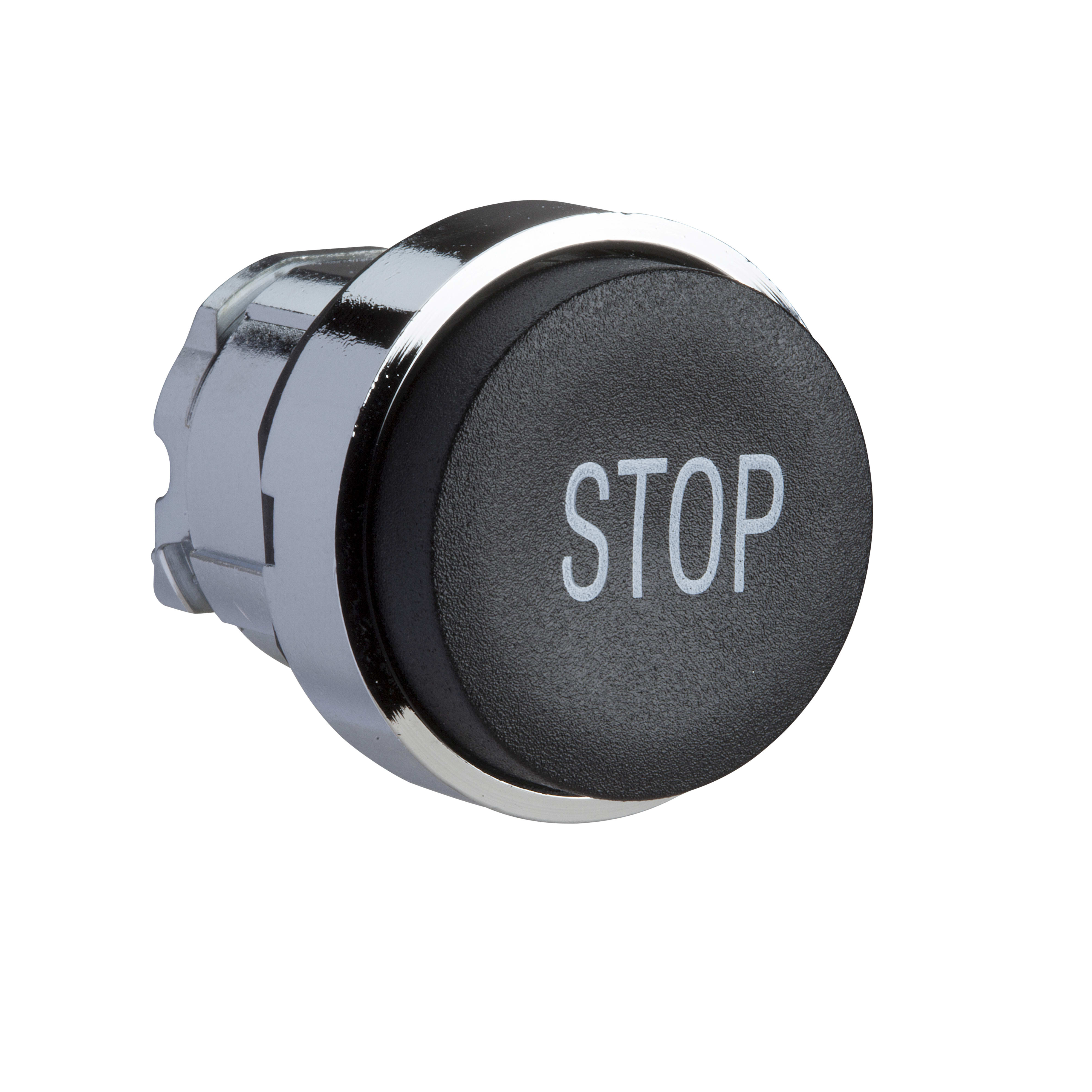 SCHNEIDER ELECTRIC - Testa pulsante Ø22 - ad impulso - sporgente - nera - stop