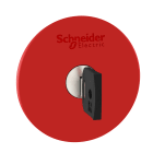 SCHNEIDER ELECTRIC - Testa pulsante Ø22 -sblocco a chiave - fungo Ø60 - rossa - Ronis 455