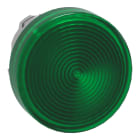 SCHNEIDER ELECTRIC - Testa lampada spia Ø22 gemma striata verde - per LED universale