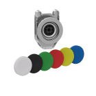 SCHNEIDER ELECTRIC - Testa pulsante con set di 6 capsule colorate filopannello