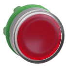 SCHNEIDER ELECTRIC - Testa pulsante, Harmony XB5, ghiera grigia, rosso, filoghiera, 22mm, per LED universale, per inserimento etichetta