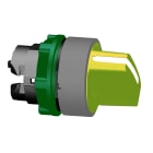 SCHNEIDER ELECTRIC - Testa selettore a leva, Harmony XB5, plastica, giallo, 22mm, 3 posizioni, ritorno da destra al centro, ghiera grigia