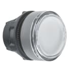 SCHNEIDER ELECTRIC - Testa pulsante luminoso bianco ghiera grigia- per LED universale - Ø22