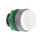 SCHNEIDER ELECTRIC - Testa pulsante bianco ghiera grigia