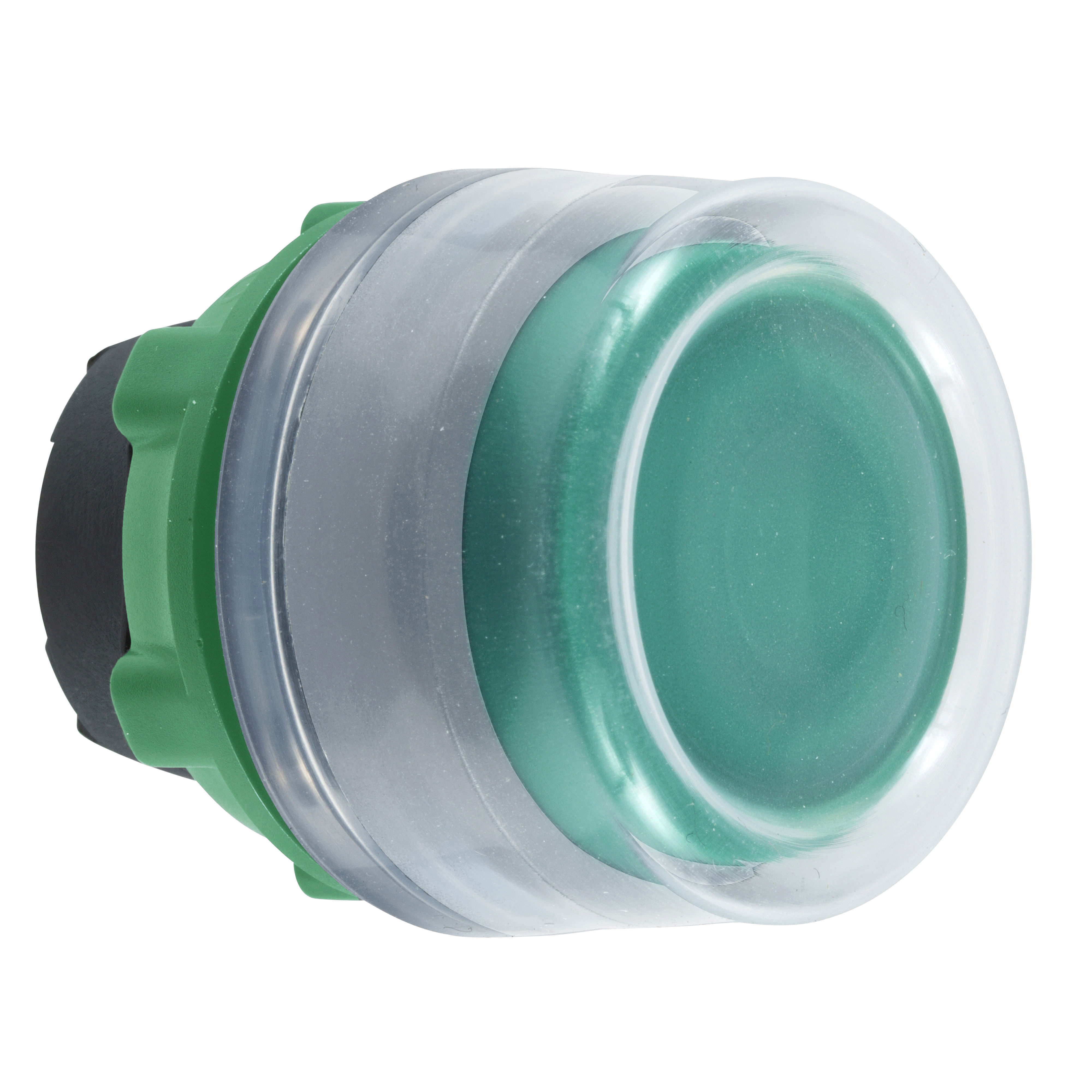SCHNEIDER ELECTRIC - Testa pulsante verde con cappuccio grigio
