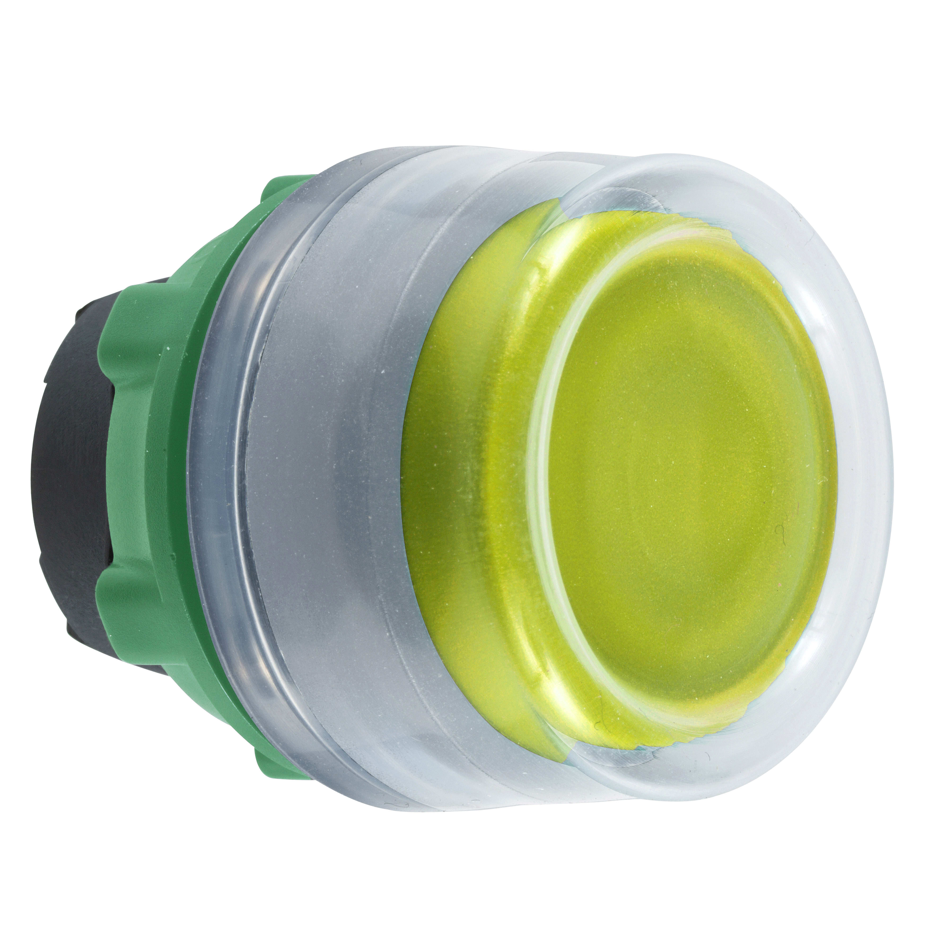 SCHNEIDER ELECTRIC - Testa pulsante giallo con cappuccio grigio