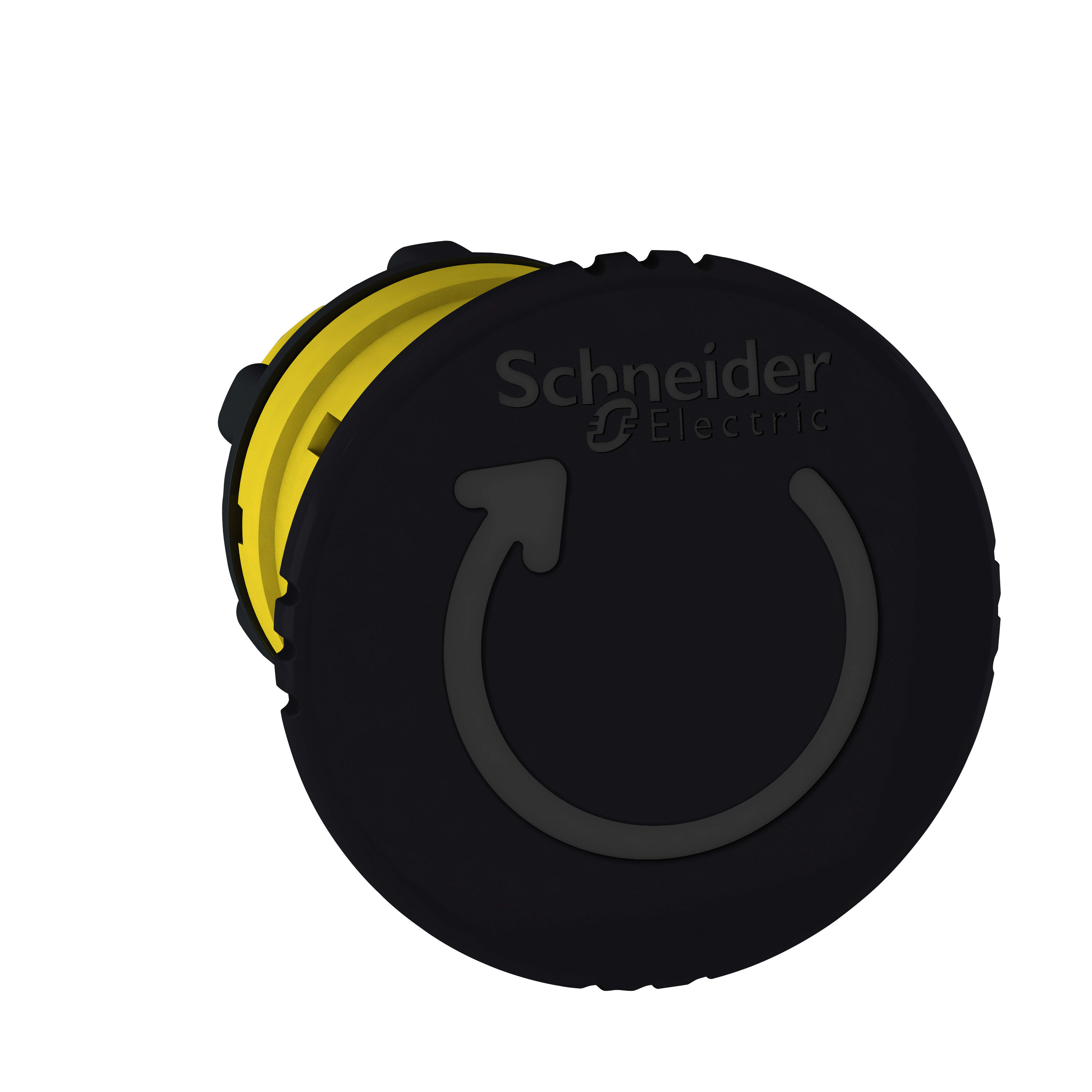 SCHNEIDER ELECTRIC - Testa fungo Ø22 - ad aggancio - nero