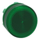 SCHNEIDER ELECTRIC - Testa lampada spia Ø22 - circolare - gemme striate verde- per LED universale