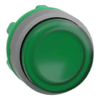SCHNEIDER ELECTRIC - Testa pulsante luminoso verde ghiera grigia- per LED universale- Ø22