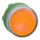 SCHNEIDER ELECTRIC - Testa pulsante luminoso giallo ghiera grigia- per LED universale- Ø22