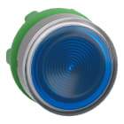 SCHNEIDER ELECTRIC - Testa pulsante luminoso blu ghiera grigia- per LED universale- Ø22