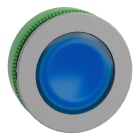 SCHNEIDER ELECTRIC - Testa pulsante blu filopannello ghiera grigia- per LED universale- Ø30