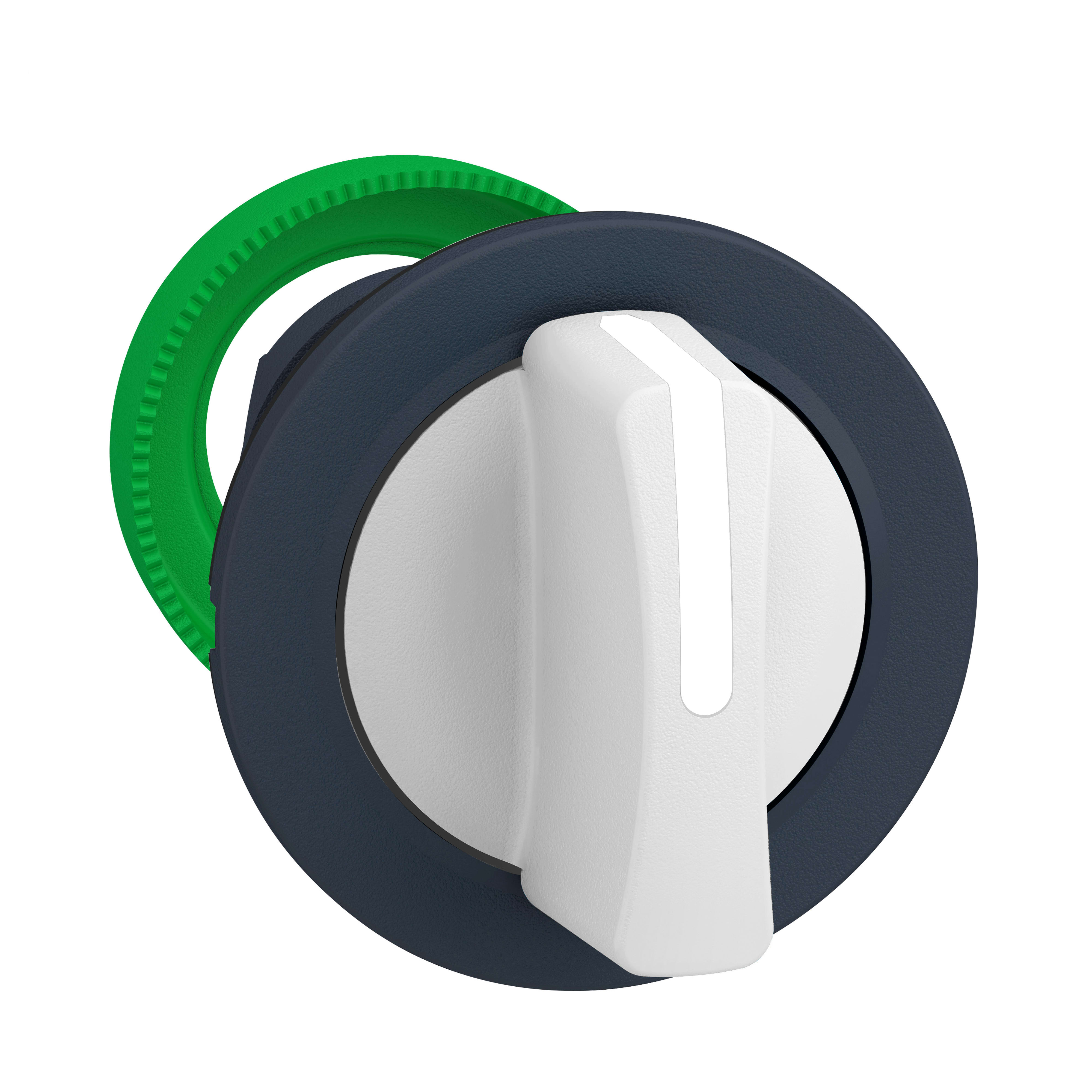 SCHNEIDER ELECTRIC - Testa selettore, Harmony XB5, filopannello, leva bianca, 3 posizioni fisse 30mm