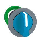SCHNEIDER ELECTRIC - Testa selettore, Harmony XB5, filopannello, leva blu,  3 posizioni con ritorno da sinistra al centro, ghiera grigia