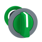 SCHNEIDER ELECTRIC - Testa selettore, Harmony XB5, filopannello, leva verde, 3 posizioni con ritorno da destra al centro, ghiera grigia,30mm