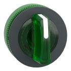 SCHNEIDER ELECTRIC - Testa selettore luminoso, Harmony XB5, filopannnello 30mm, plastica, leva verde, per LED universale, 3 posizioni fisse