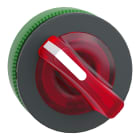 SCHNEIDER ELECTRIC - Testa selettore luminoso, Harmony XB5, filopannnello 30mm, plastica, leva rossa, per LED universale, 2 posizioni con ritorno