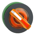 SCHNEIDER ELECTRIC - Testa selettore luminoso, Harmony XB5, filopannnello 30mm, plastica, leva arancione, per LED universale, 2 posizioni con ritorno