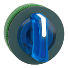 SCHNEIDER ELECTRIC - Testa selettore luminoso, Harmony XB5, filopannnello 30mm, plastica, leva blu, per LED universale, 3 posizioni con ritorno da sinistra al centro