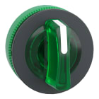 SCHNEIDER ELECTRIC - Testa selettore luminoso, Harmony XB5, filopannnello 30mm, plastica, leva verde, per LED universale, 3 posizioni con ritorno da destra al centro