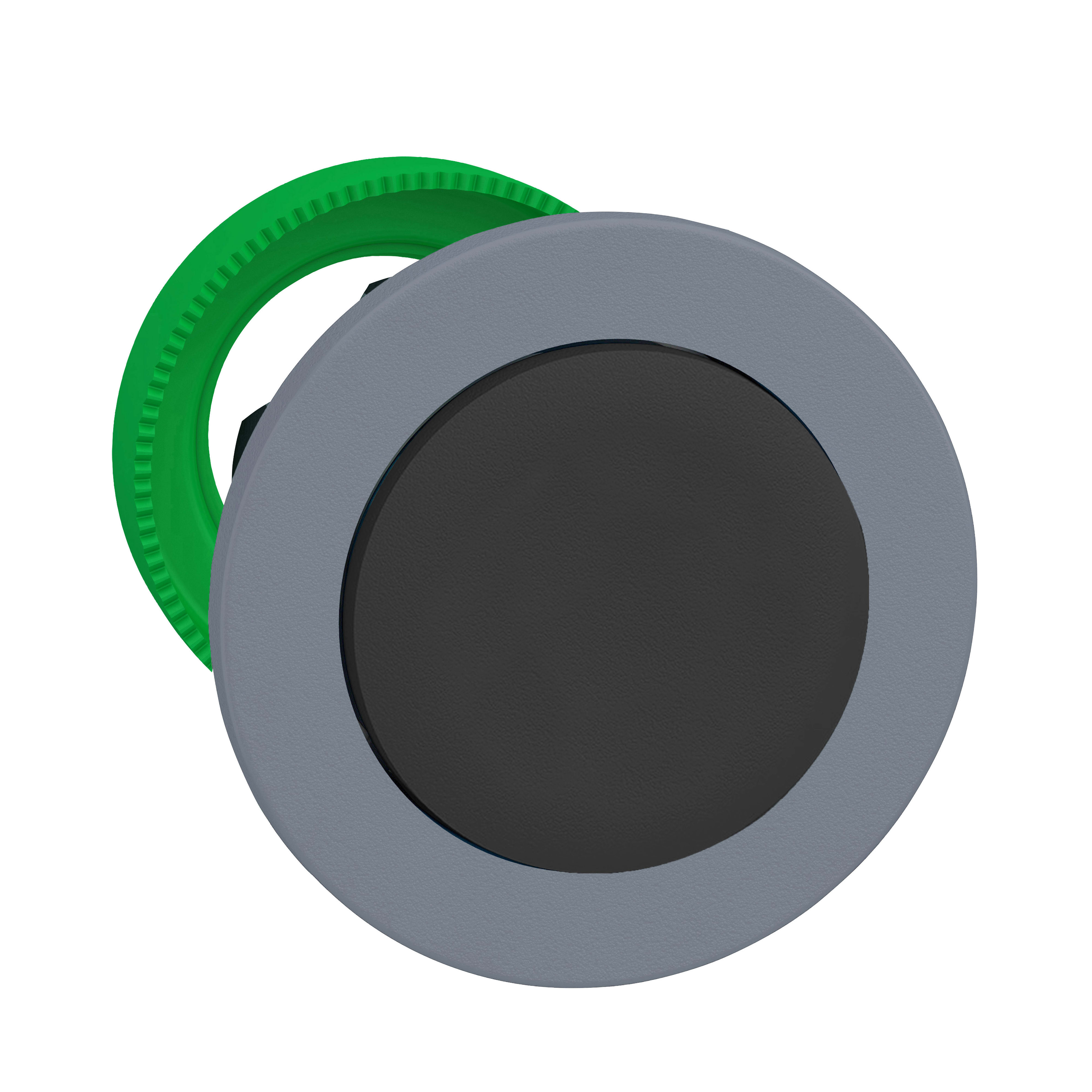 SCHNEIDER ELECTRIC - Testa pulsante nero sporgente a filo grigio