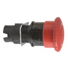 SCHNEIDER ELECTRIC - Testa pulsante a fungoi arresto di emergenza, Harmony XB6, rosso testa 30mm, 16mm, ad aggancio, sblocco a rotazione