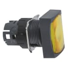 SCHNEIDER ELECTRIC - Testa pulsante luminoso rettangolare Ø16 - filoghiera - giallo