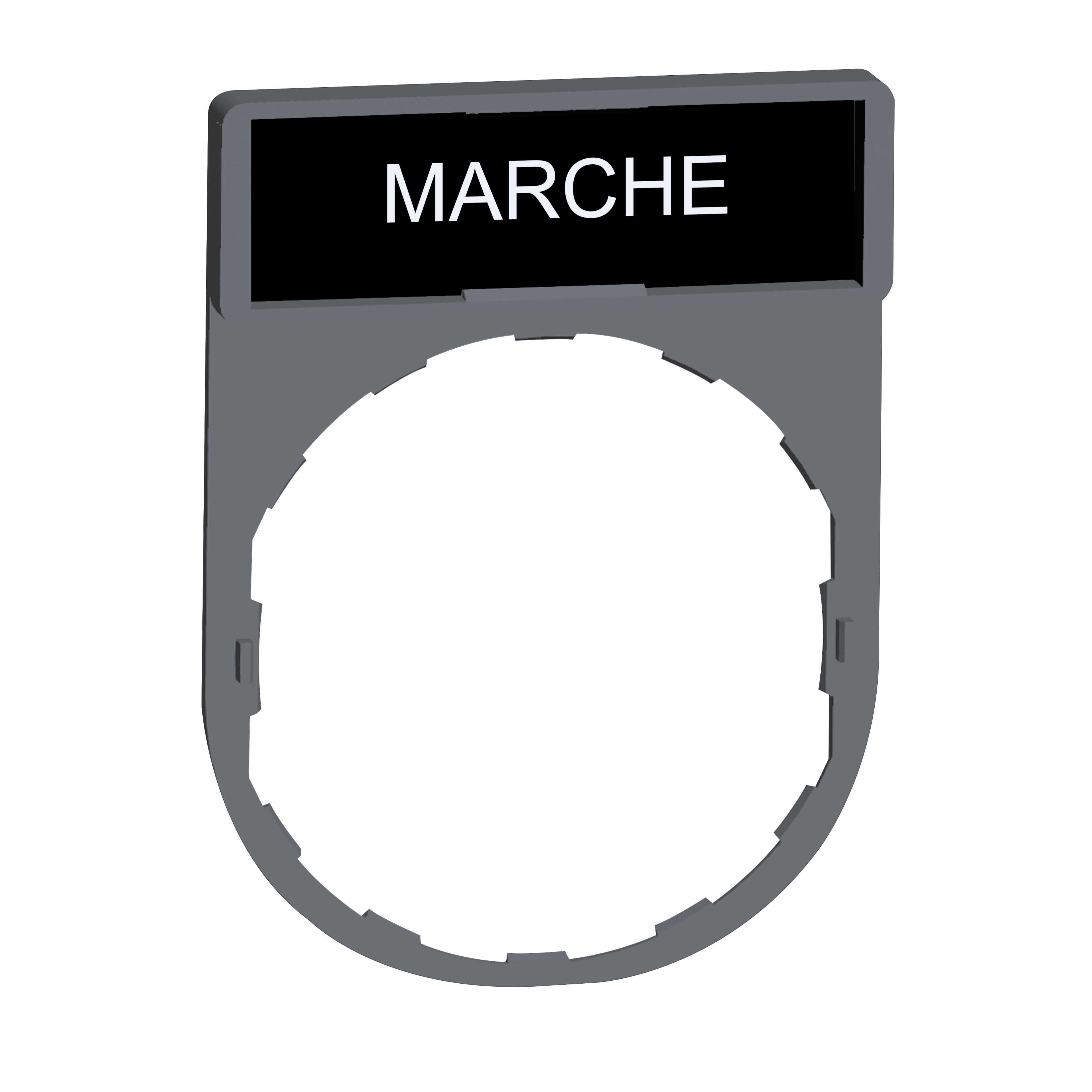 SCHNEIDER ELECTRIC - Porta etichetta+etichetta 'MARCHE'