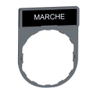SCHNEIDER ELECTRIC - Porta etichetta+etichetta 'MARCHE'