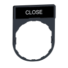 SCHNEIDER ELECTRIC - Porta etichetta 30 X 40mm - per unità Ø22 - con etichetta CHIUSURA