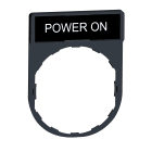 SCHNEIDER ELECTRIC - Porta etichetta 30 X 40mm - per unità Ø22 - con etichetta ACCENSIONE