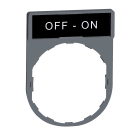 SCHNEIDER ELECTRIC - Porta etichetta+etichetta 'OFF-ON'