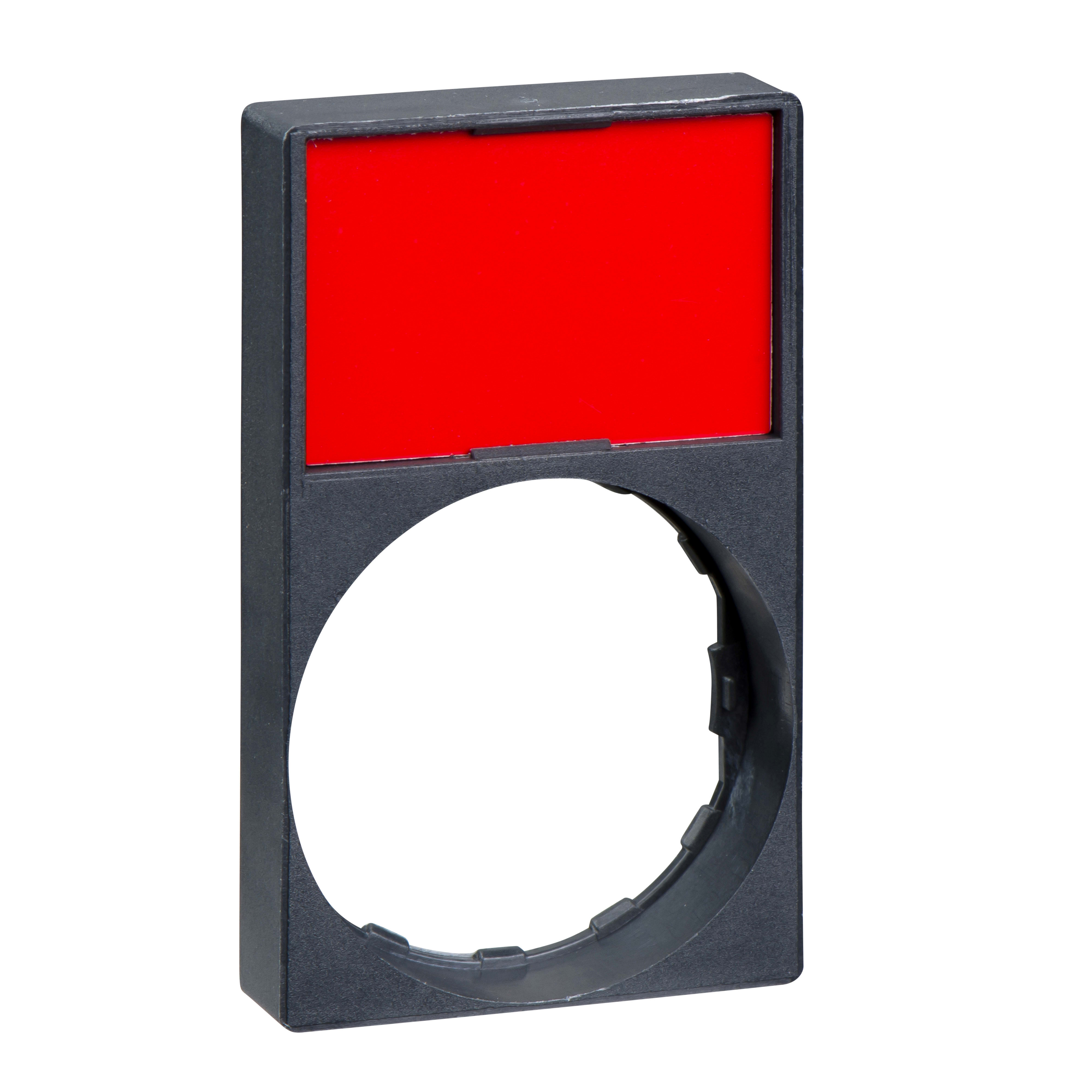 SCHNEIDER ELECTRIC - Porta etichetta 30 X 50mm con etichetta neutra per unità Ø22 testa circolare