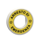 SCHNEIDER ELECTRIC - Etichetta luminosa 24V Arresto di Emergenza 1 colore